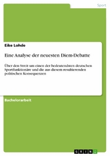 Eine Analyse der neuesten Diem-Debatte - Eike Lohde