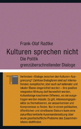 Kulturen sprechen nicht - Frank-Olaf Radtke