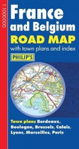 Philip's France and Belgium Road Map - 
