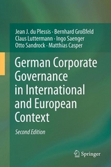 German Corporate Governance in International and European Context - Du Plessis, Jean J.; Großfeld, Bernhard; Luttermann, Claus; Saenger, Ingo; Sandrock, Otto; Casper, Matthias