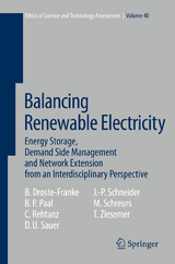 Balancing Renewable Electricity - Bert Droste-Franke, Boris P. Paal, Christian Rehtanz, Dirk Uwe Sauer, Jens-Peter Schneider, Miranda Schreurs, Thomas Ziesemer