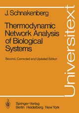 Thermodynamic Network Analysis of Biological Systems - J. Schnakenberg