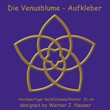 Die Venusblume - Goldfolienaufkleber 21cm - 