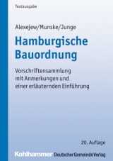 Hamburgische Bauordnung - Michael Munske, Rüdiger Junge