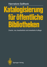 Katalogisierung für Öffentliche Bibliotheken - Sollfrank, Hannelore