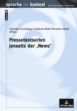 Pressetextsorten jenseits der ‘News’ - 