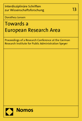 Towards a European Research Area - Dorothea Jansen