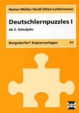 Deutschlernpuzzles I - Müller, Heiner; Otten-Lottermoser, Heidi