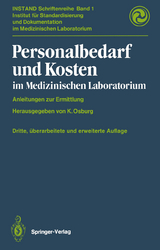 Personalbedarf und Kosten im medizinischen Laboratorium - Osburg, Karl