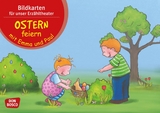 Ostern feiern mit Emma und Paul. Kamishibai Bildkartenset. - Monika Lehner