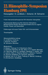 22. Hämophilie-Symposion Hamburg 1991 - 