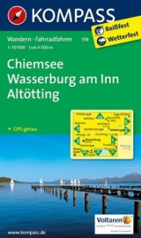 Chiemsee - Wasserburg am Inn - Altötting - KOMPASS-Karten GmbH