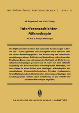 Interferenzschichten-Mikroskopie - Werner Pepperhoff, Hans-Heinrich Ettwig