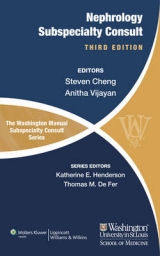 The Washington Manual of Nephrology Subspecialty Consult - Cheng, Steven; Vijayan, Anitha