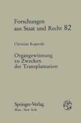 Organgewinnung zu Zwecken der Transplantation - Christian Kopetzki