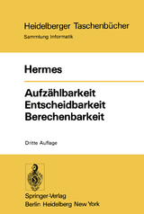 Aufzählbarkeit Entscheidbarkeit Berechenbarkeit - Hans Hermes