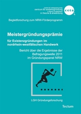 Meistergründungsprämie für Existenzgründungen im nordrhein-westfälischen Handwerk - Reinhard Schulte