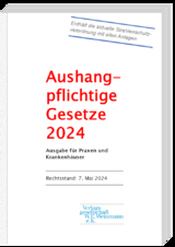 Aushangpflichtige Gesetze 2024