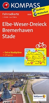 KOMPASS Fahrradkarte Elbe-Weser-Dreieck - Bremerhaven - Stade - 