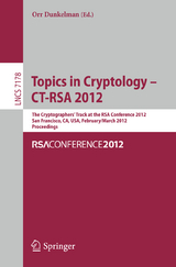 Topics in Cryptology - CT-RSA 2012 - 