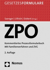 Zivilprozessordnung - Saenger, Ingo; Ullrich, Christoph; Siebert, Oliver