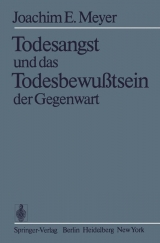 Todesangst und das Todesbewußtsein der Gegenwart - J.E. Meyer