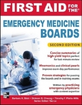 First Aid for the Emergency Medicine Boards 2/E - Blok, Barbara; Cheung, Dickson; Platts-Mills, Timothy