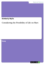 Considering the Possibility of Life on Mars - Kimberly Wylie