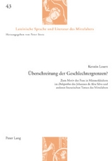 Überschreitung der Geschlechtergrenzen? - Kerstin Losert