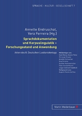 Sprachdokumentation und Korpuslinguistik – Forschungsstand und Anwendung - 