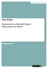 Kommentar zu Heinrich Popitz - Phänomene der Macht - Peter Brüstle