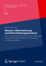 Steuern, Wahrnehmung und Entscheidungsprozesse - Sabine Schmid