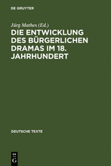 Die Entwicklung des bürgerlichen Dramas im 18. Jahrhundert - 