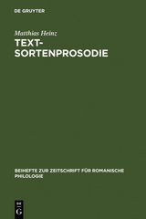 Textsortenprosodie - Matthias Heinz