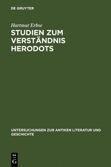 Studien zum Verständnis Herodots - Hartmut Erbse