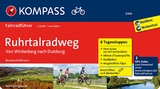 KOMPASS Fahrradführer Ruhrtalradweg, von Winterberg nach Duisburg - Bernhard Pollmann