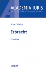 Erbrecht - Brox, Hans; Walker, Wolf-Dietrich