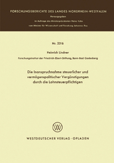 Die Inanspruchnahme steuerlicher und vermögenspolitischer Vergünstigungen durch die Lohnsteuerpflichtigen - Heinrich Lindner