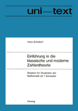 Einführung in die klassische und moderne Zahlentheorie - Hans Schubart
