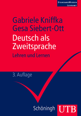 Deutsch als Zweitsprache - Kniffka, Gabriele; Siebert-Ott, Gesa