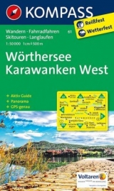 KOMPASS Wanderkarte Wörthersee, Karawanken West - KOMPASS-Karten GmbH