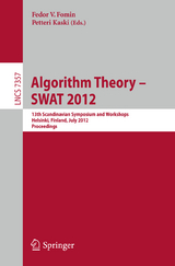 Algorithm Theory -- SWAT 2012 - 