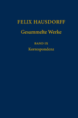 Felix Hausdorff - Gesammelte Werke Band IX - 