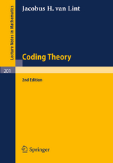 Coding Theory - Lint, J. H. van