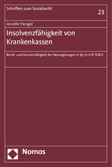 Insolvenzfähigkeit von Krankenkassen - Jennifer Hengst