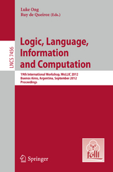 Logic, Language, Information, and Computation - 