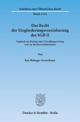 Das Recht der Eingliederungsvereinbarung des SGB II. - Kai-Holmger Kretschmer