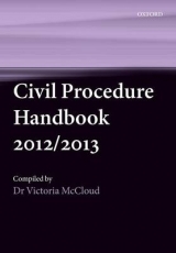 Civil Procedure Handbook 2012/2013 - McCloud, Victoria