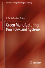 Green Manufacturing Processes and Systems - 