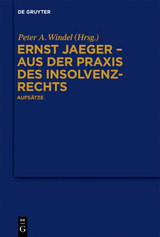 Ernst Jaeger - Aus der Praxis des Insolvenzrechts - 